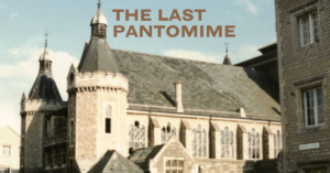 A picture of the Mechanics' Institute with the text "The Last Pantomime"