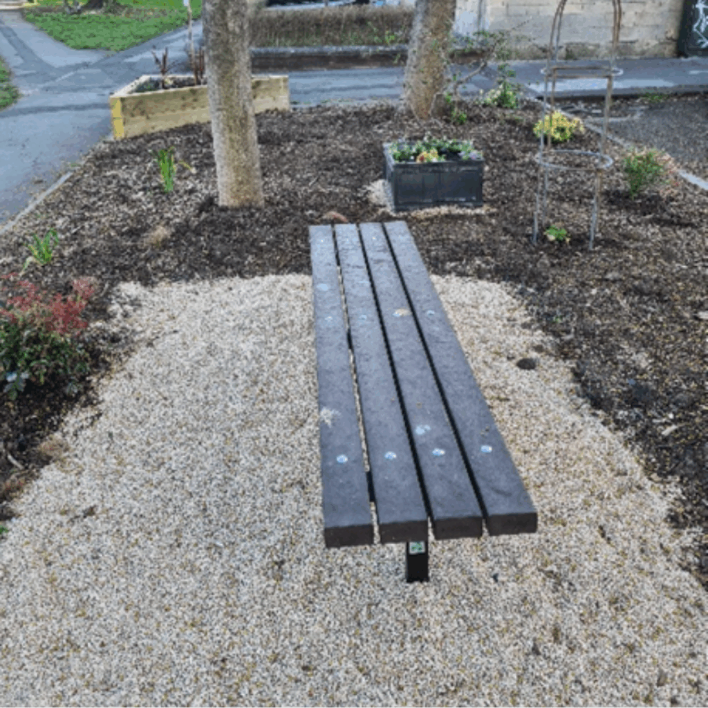 Global Gardening Volunteers Completed Bench